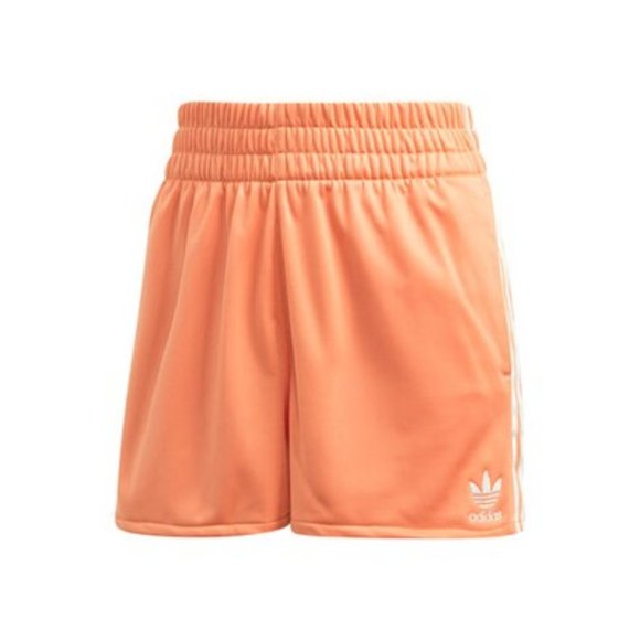Adidas Originals Women 3 Stripes Shorts Orange - Picture 4 of 5